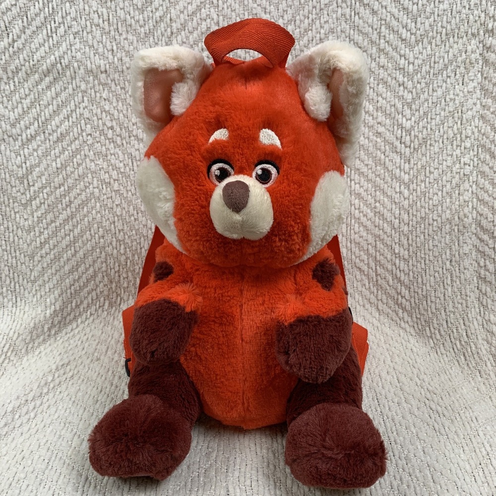 Turning Red Mei‎ Panda Plush Backpack Bag Disney Pixar 12"